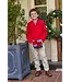 Red Quarter Zip Sweater