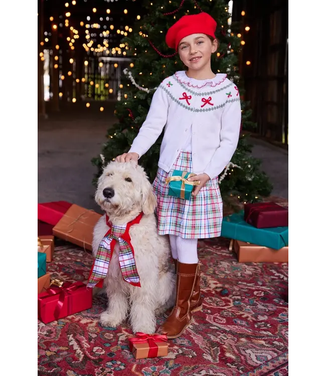 Holiday Bow Fair Isle Sweater