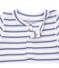 Angel Dear Vintage Stripe Blue - Uni Romper