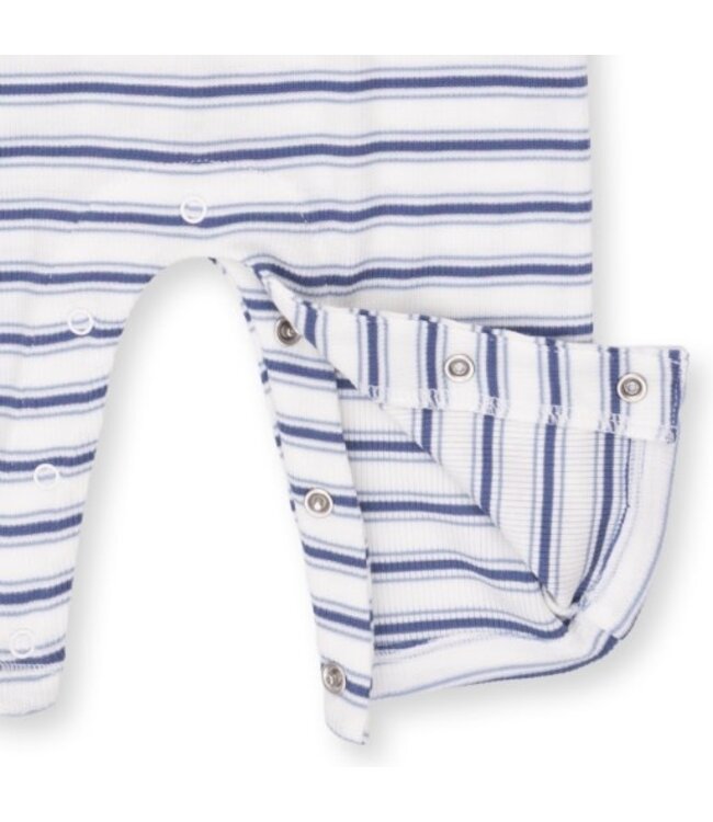 Angel Dear Vintage Stripe Blue - Uni Romper