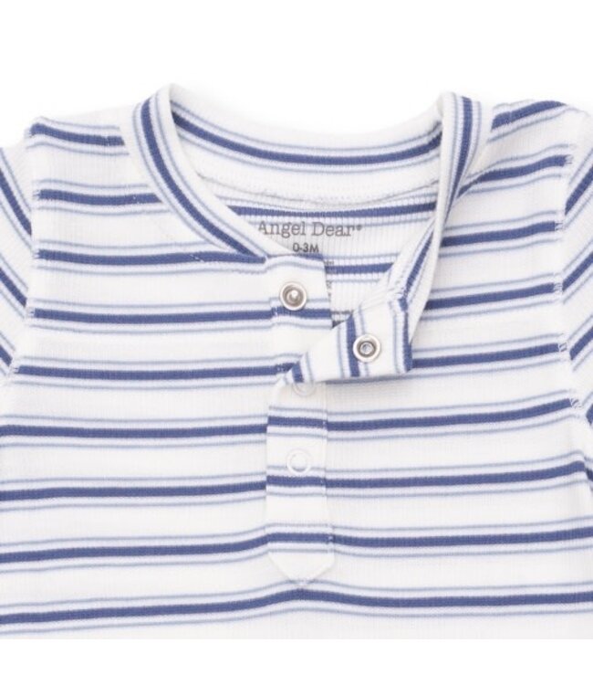 Angel Dear Vintage Stripe Blue - Uni Romper