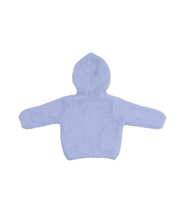 Angel Dear Chenille - Dusty Blue Hooded Jacket