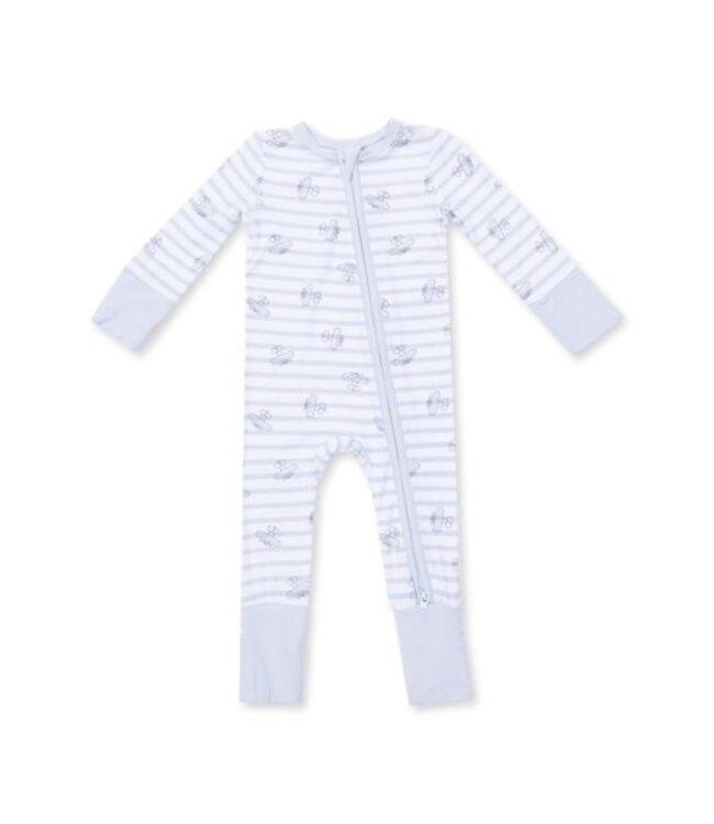 Angel Dear Airplane Stripe - Convertible Romper