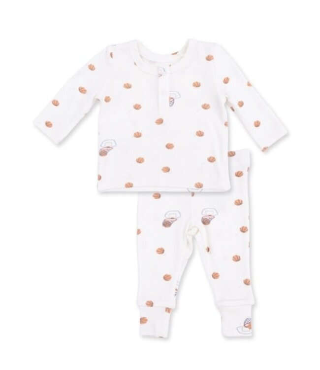 Mini Basketballs - Long Sleeve Henley Play Set