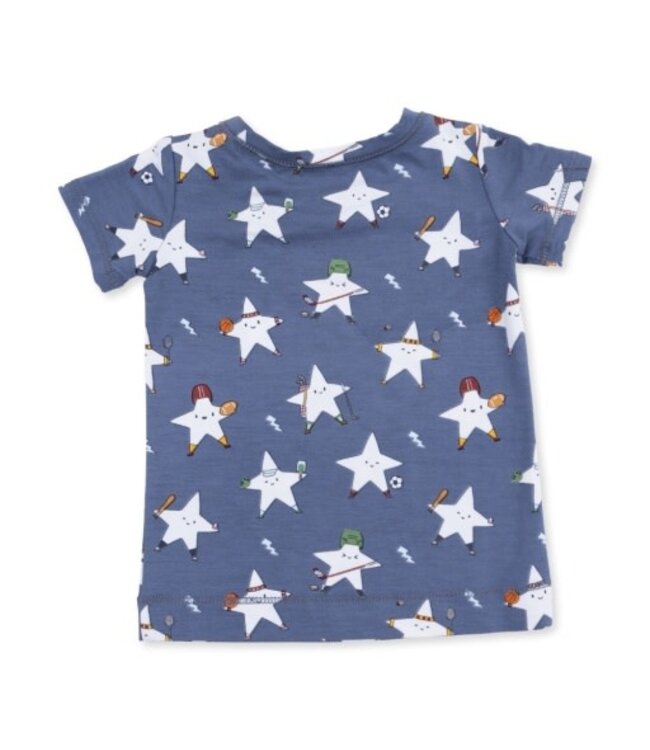 Angel Dear Sports All Stars Glow in the Dark - Short Sleeve Loungewear Set