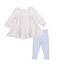 Catarina Floral - Puffed Long Sleeve Tiered Dress and Leggings