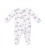 Golf Carts Pink - 2 Way Ruffle Back Zipper Footie