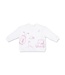 Angel Dear Golf - Drop Sleeve Sweatshirt White and Pink