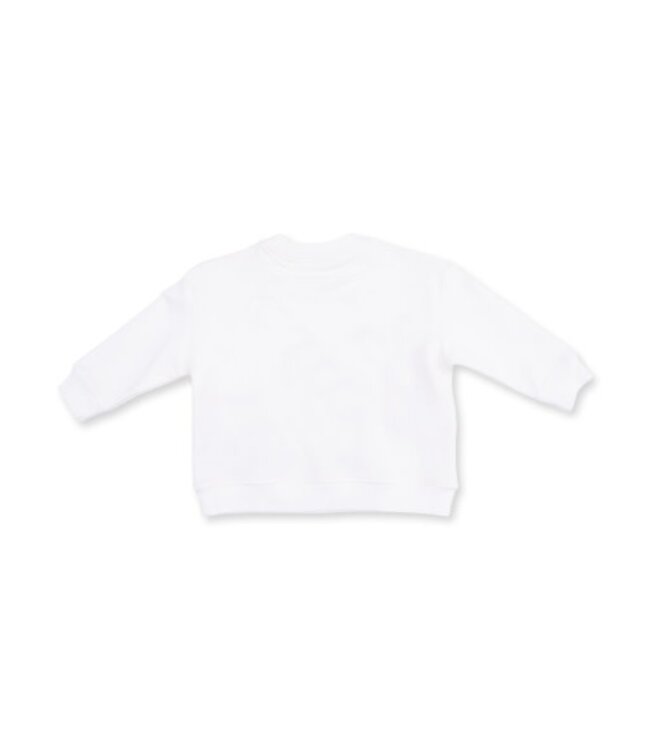 Angel Dear Golf - Drop Sleeve Sweatshirt White and Pink