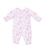 Angel Dear Golf Toile Pink - Smocked Long Sleeve Romper
