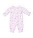 Angel Dear Golf Toile Pink - Smocked Long Sleeve Romper