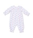 Anna Floral Stripe - Smocked Long Sleeve Romper