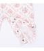 Angel Dear Rose Bow Lattice - Smocked Long Sleeve Romper