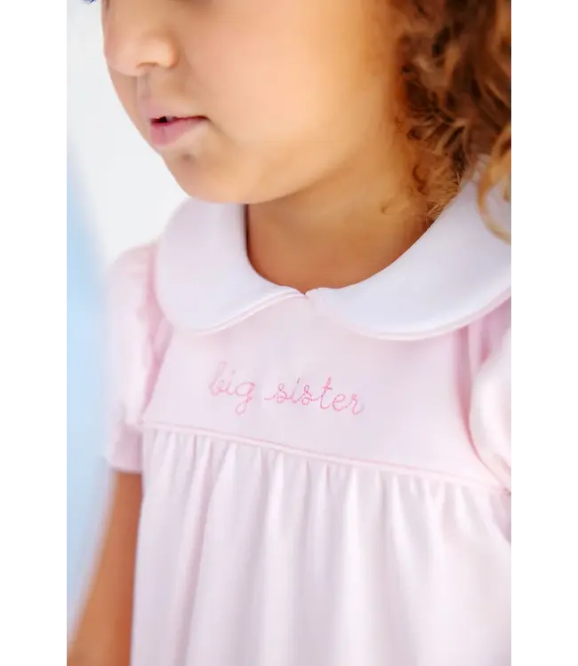 Beaufort Bonnet Holly Day Dress - Palm Beach Pink with Big Sister