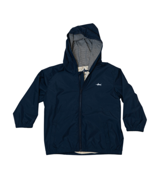 Saltwater Boys Co. Navy Rain Jacket