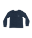 Saltwater Boys Co. Playbook Long Sleeve Tee - Heather Blue