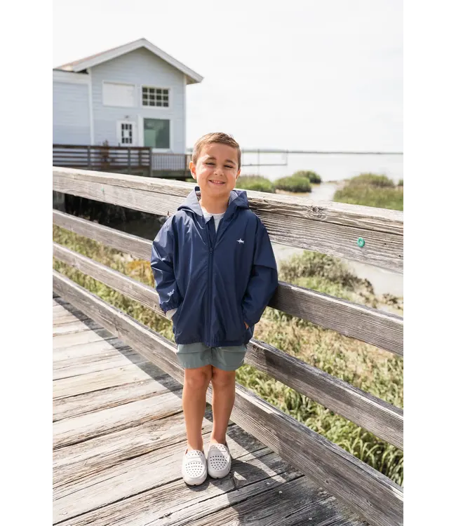 Navy Rain Jacket