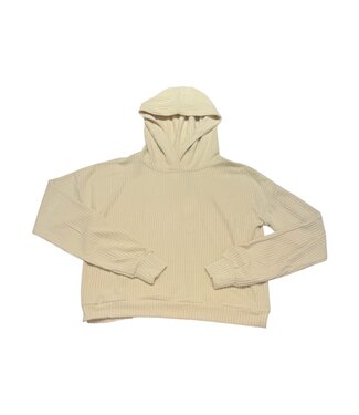 Parfum de Fit Cream Oat SoftRib Cropped Hoodie