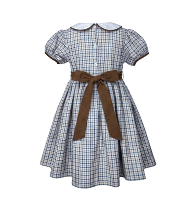 Blue/Khaki Plaid Dress