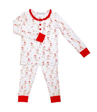 Ishtex Santa Paws Girl PJ Set
