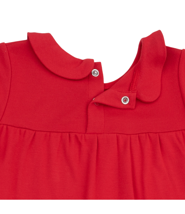 Angel Dear Ribbon Red Long Sleeve Nightgown with Peter Pan Collar