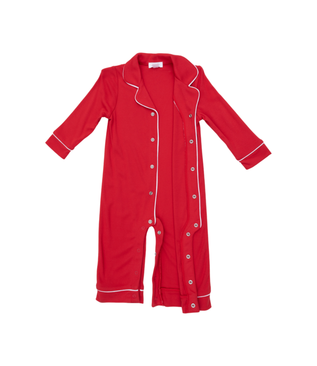 Angel Dear Ribbon Red Long Sleeve Coat Style Romper