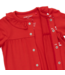 Angel Dear Ribbon Red Knit Long Sleeve Flame Resistant Ruffle Collar Romper