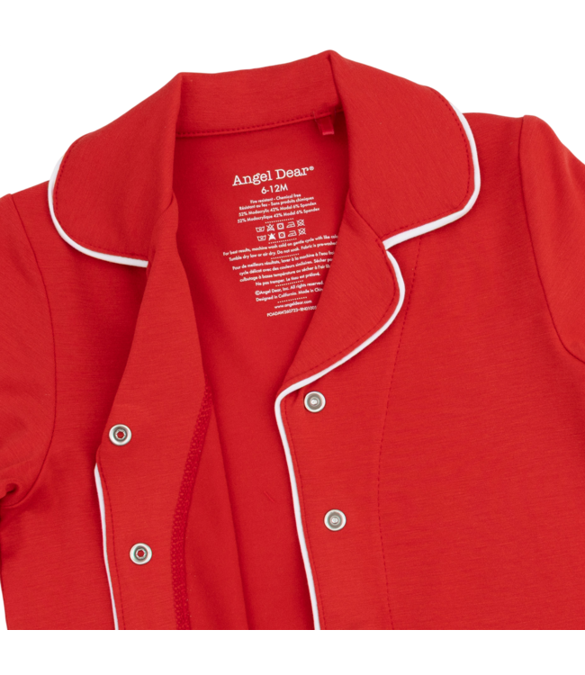 Angel Dear Ribbon Red Knit Kids Long Sleeve Flame Resistant Coat Style with Pant