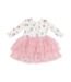 Angel Dear Sugar Plum Fairies Twirly Long Sleeve Tutu Dress with Cartwheel Short
