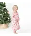 Angel Dear Pink Bows & Santa Long Sleeve Nightgown with Ruffle Collar