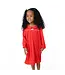 Angel Dear Ribbon Red Long Sleeve Nightgown with Peter Pan Collar