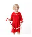 Angel Dear Ribbon Red Long Sleeve Nightgown with Peter Pan Collar
