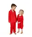 Angel Dear Ribbon Red Long Sleeve Nightgown with Peter Pan Collar
