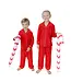 Angel Dear Ribbon Red Knit Kids Long Sleeve Flame Resistant Coat Style with Pant