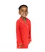 Angel Dear Ribbon Red Knit Kids Long Sleeve Flame Resistant Coat Style with Pant