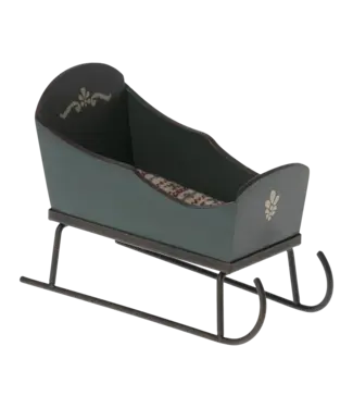 Maileg Sleigh, Mouse - Green