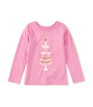 Tea Collection Perennial Pink Ballet Cake Tee