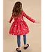 Tea Collection Girls Hollyhock Garden Long Sleeve Wrap Neck Dress