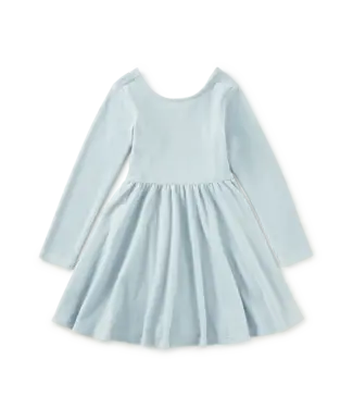 Tea Collection Blue Fog Velour Ballet Dress