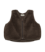 MinyMo Baby Girl Teddy Vest - Chocolate Chip