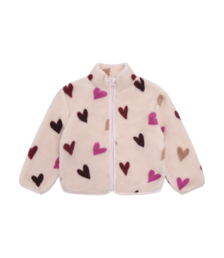 MinyMo Hushed Violet Teddy Jacket with Lining