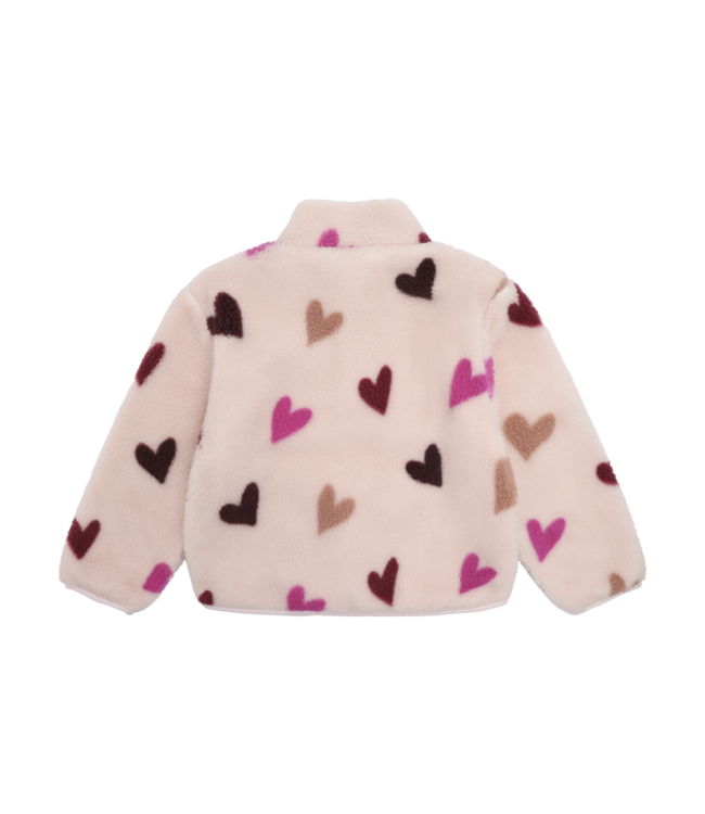 MinyMo Girls Hushed Violet Teddy Jacket with Lining