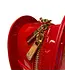 Doe a Deer Red Heart-Shaped Leather Purse
