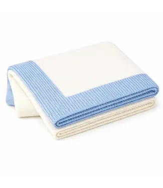 A Soft Idea Border Knit Blanket