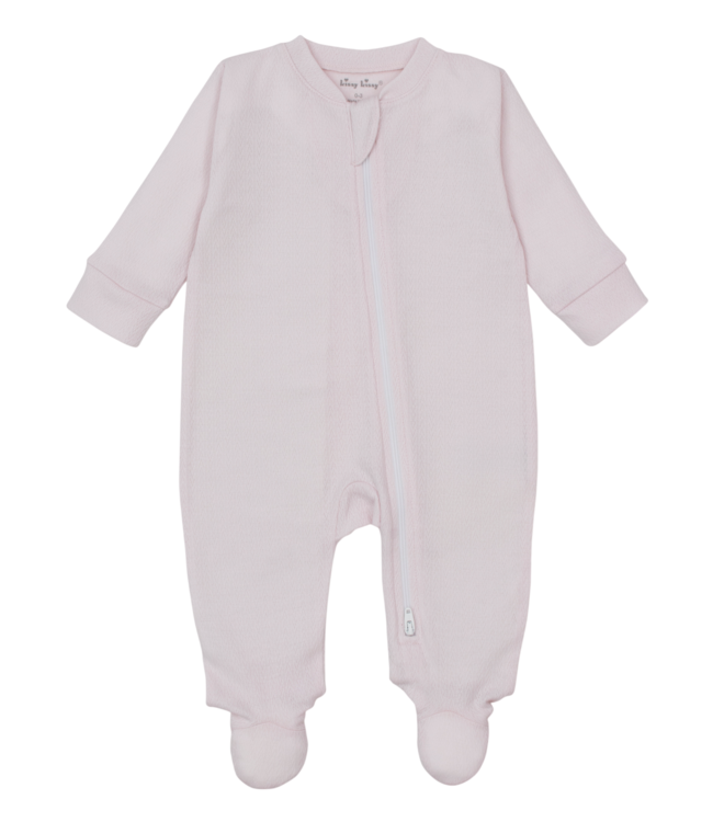 Kissy Kissy Pointelle Zip Footie