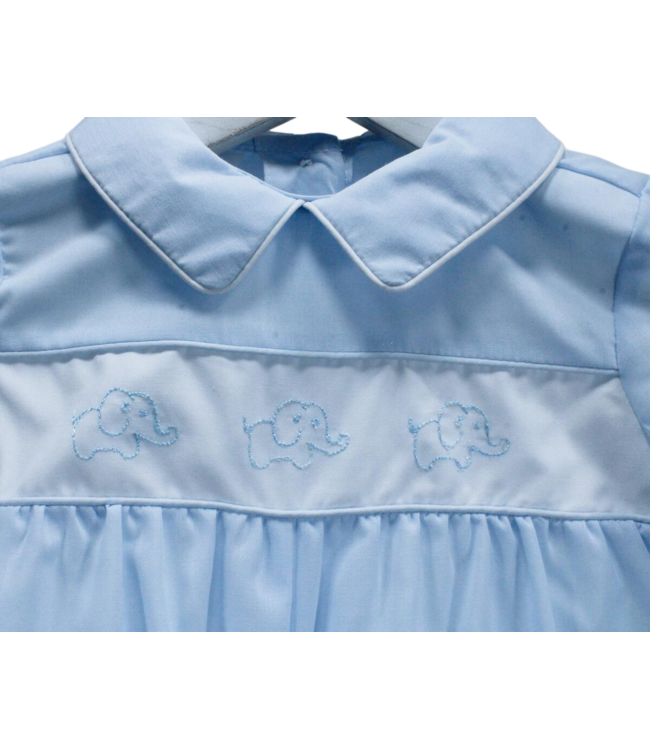 Blue Elephant Joseph Romper | Baby Blessings Clothing