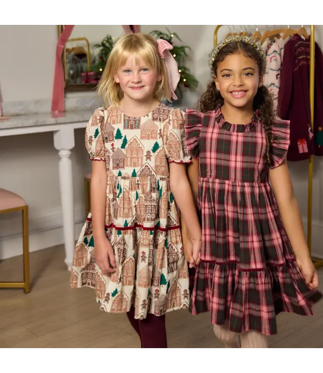 Gingerbread Houses Eliza Dress | Pink Chicken