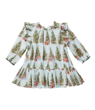 Pink Chicken Trees & Presents Harper Dress