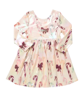 Pink Chicken Antique Candy Canes Lame Steph Dress