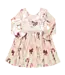 Antique Candy Canes Girls Lame Steph Dress | Pink Chicken